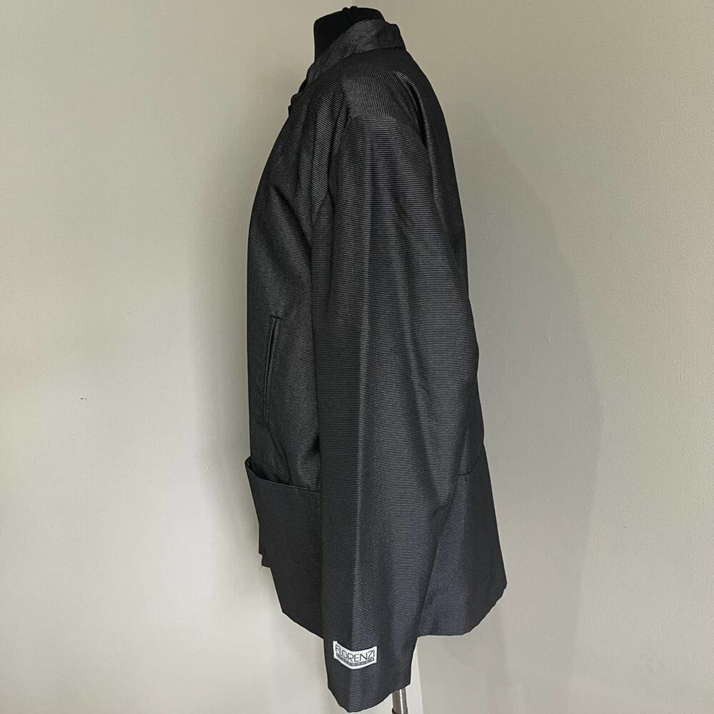 FLORENZI Collection Vintage 80s 90s Black Gray Blazer Jacket Size XL - Picture 9 of 13